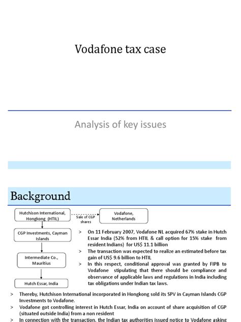 vodafone income tax case